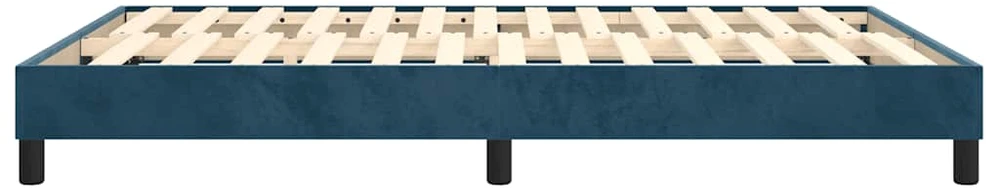 Lovos rėmas be čiužinio tamsiai mėlynas 140x190 cm aksomas