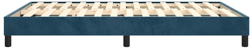 Lovos rėmas be čiužinio tamsiai mėlynas 140x200 cm aksomas