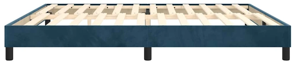 Lovos rėmas be čiužinio tamsiai mėlynas 200x200 cm aksomas