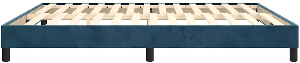 Lovos rėmas be čiužinio tamsiai mėlynas 160x200 cm aksomas