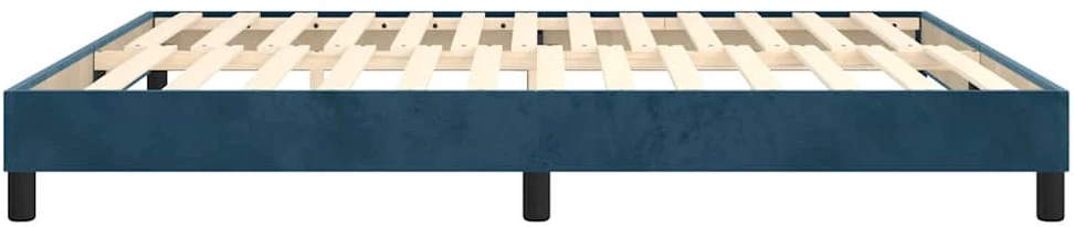 Lovos rėmas be čiužinio tamsiai mėlynas 180x200cm aksomas