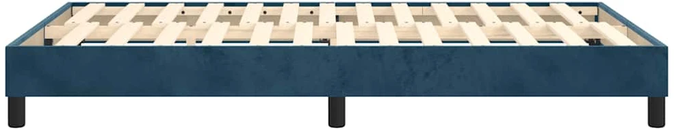 Lovos rėmas be čiužinio tamsiai mėlynas 120x200 cm aksomas