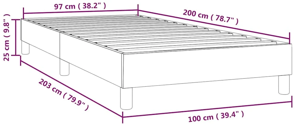 Lovos rėmas be čiužinio tamsiai žalias 100x200 cm aksomas