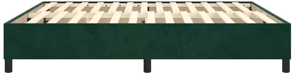 Lovos rėmas be čiužinio tamsiai žalias 200x200 cm aksomas