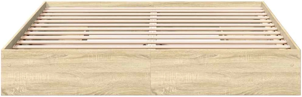 Lovos rėmas su stalčiais, ąžuolo, 180x200cm, apdirbta mediena