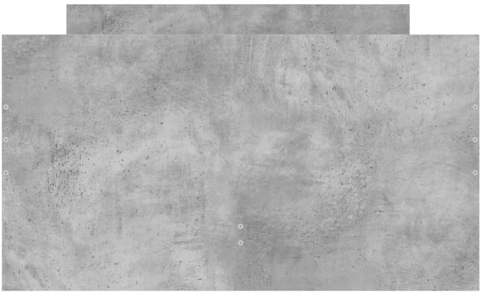 Lovos rėmas su stalčiais, betono pilkos spalvos, 100x200cm