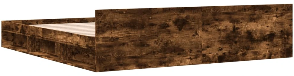 Lovos rėmas su stalčiais, dūminio ąžuolo, 180x200cm, mediena