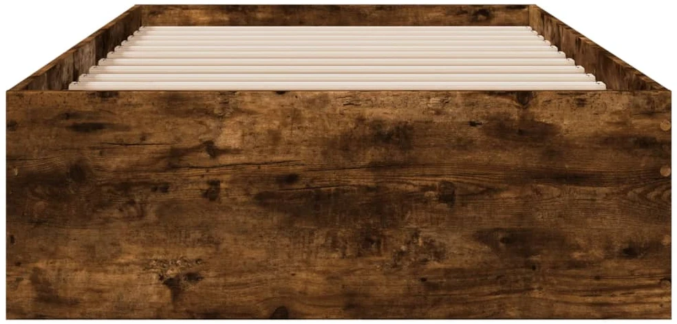 Lovos rėmas su stalčiais, dūminio ąžuolo, 90x200cm, mediena