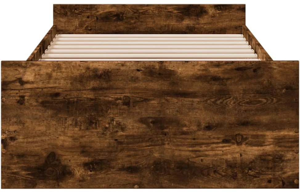 Lovos rėmas su stalčiais, dūminio ąžuolo, 100x200cm, mediena