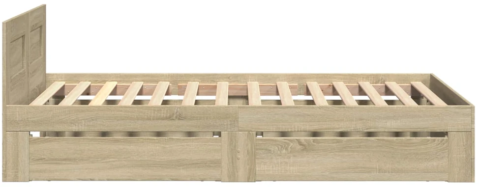 Lova Lovos rėmas su stalčių 2 vnt. Sonoma ąžuolas Apdirbta mediena