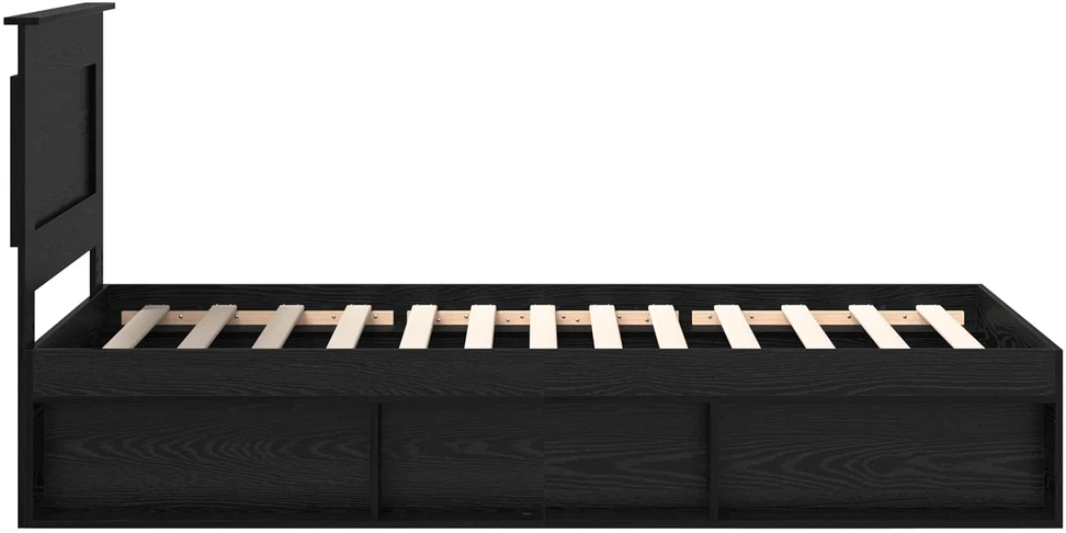 Lova Lovos rėmas Juodojo ąžuolo 100 x 200 cm Apdirbta mediena