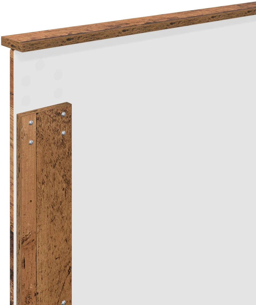 Lova Lovos rėmas Sendintos medienos 90 x 190 cm Apdirbta mediena