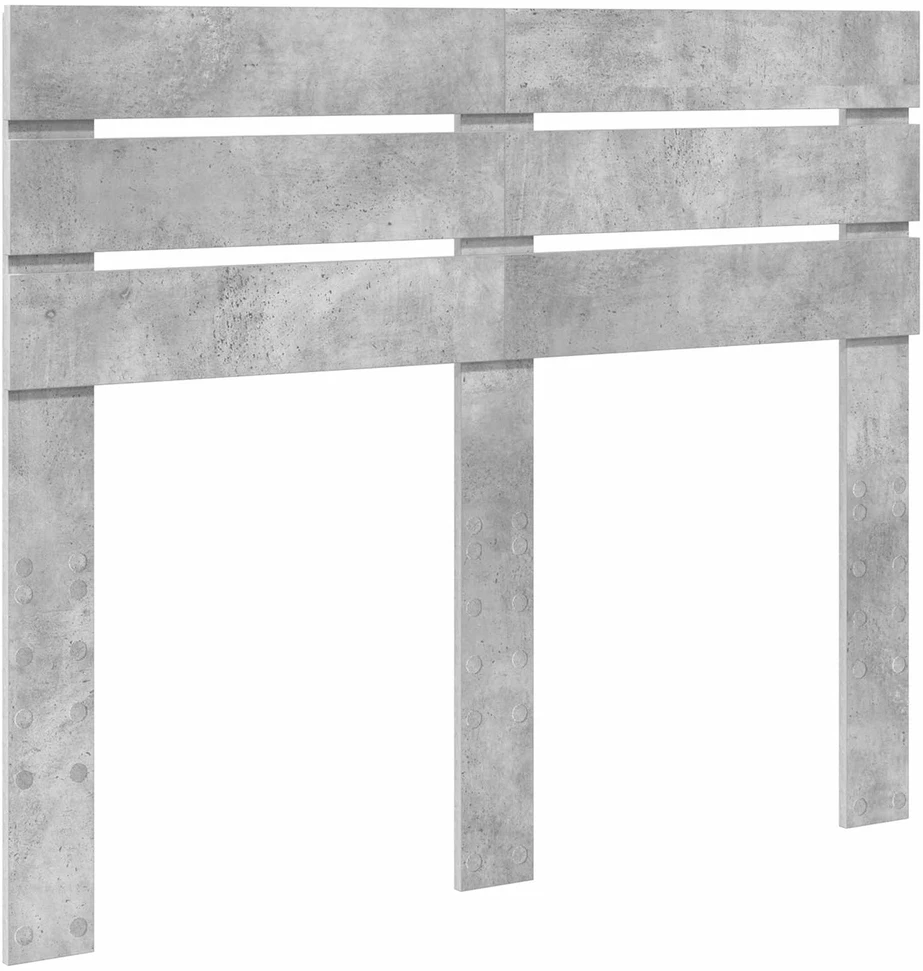 Lova Lovos rėmas Betono pilka 135 x 190 cm Apdirbta mediena