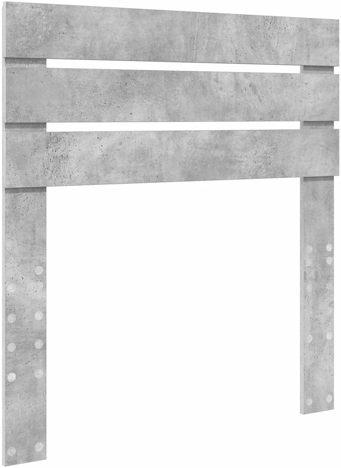 Lova Lovos rėmas Betono pilka 90 x 200 cm Apdirbta mediena
