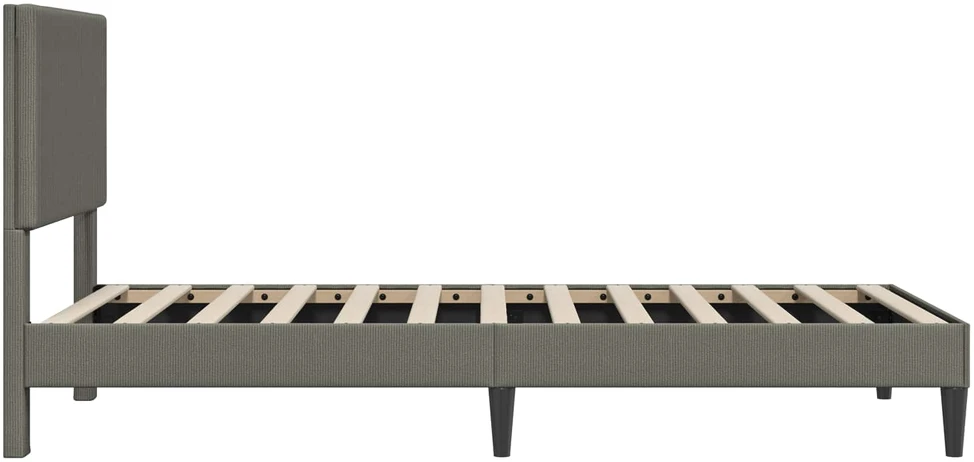 Lova Lovos rėmas Šviesiai pilka 100 x 200 cm Kordūrinis audinys