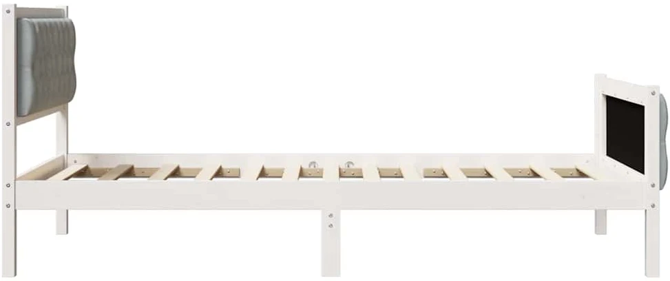 Lova Lovos rėmas Šviesiai pilka 100 x 200 cm Kietos pušies mediena
