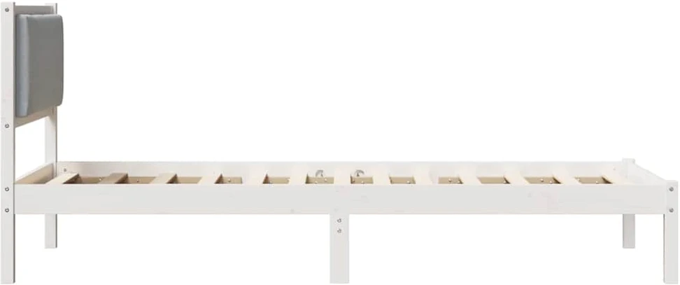 Lova Lovos rėmas Šviesiai pilka 100 x 200 cm Kietos pušies mediena