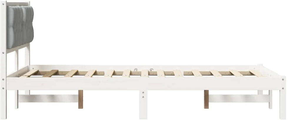 Lova Lovos rėmas Šviesiai pilka 120 x 200 cm Kietos pušies mediena