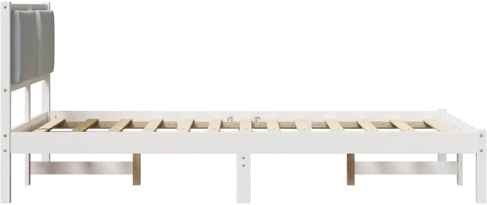 Lova Lovos rėmas Šviesiai pilka 120 x 200 cm Kietos pušies mediena