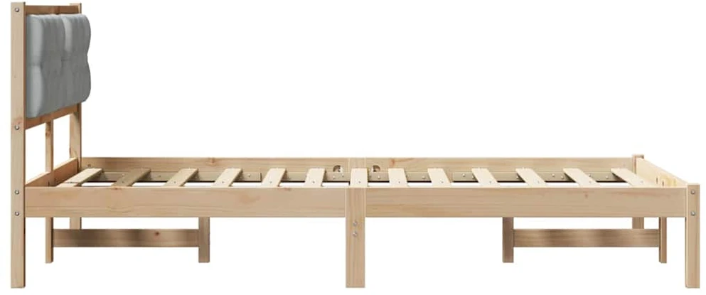 Lova Lovos rėmas Šviesiai pilka 120 x 200 cm Kietos pušies mediena