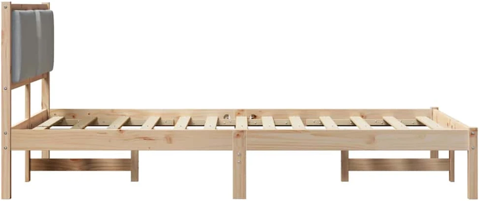 Lova Lovos rėmas Šviesiai pilka 120 x 200 cm Kietos pušies mediena
