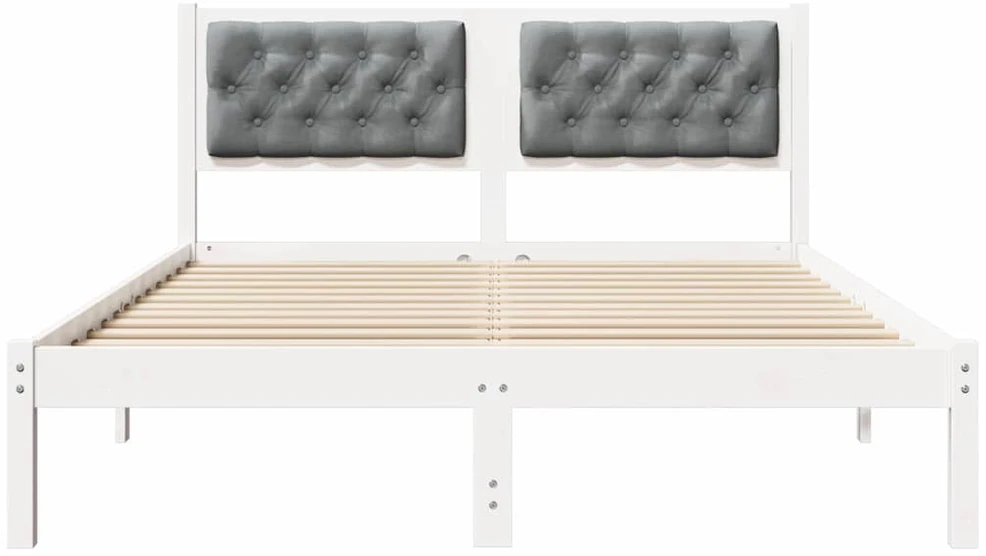 Lovos rėmas Šviesiai pilka 150 x 200 cm Kietos pušies mediena