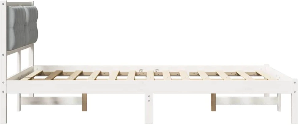 Lovos rėmas Šviesiai pilka 150 x 200 cm Kietos pušies mediena