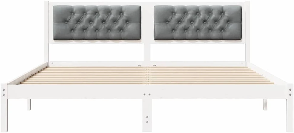 Lovos rėmas Šviesiai pilka 160 x 200 cm Kietos pušies mediena