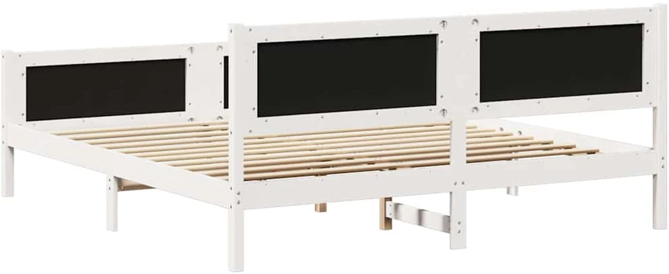 Lovos rėmas Šviesiai pilka 160 x 200 cm Kietos pušies mediena
