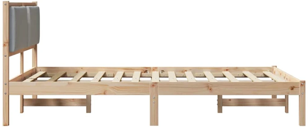 Lovos rėmas Šviesiai pilka 160 x 200 cm Kietos pušies mediena