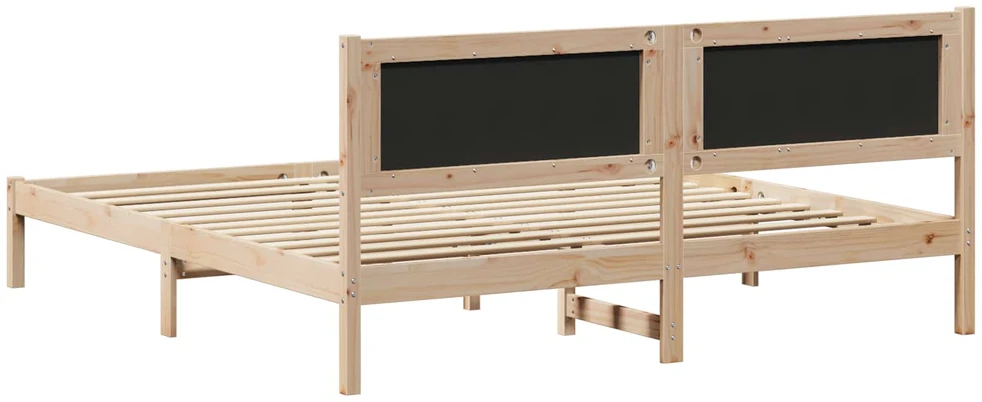 Lovos rėmas Šviesiai pilka 180 x 200 cm Kietos pušies mediena