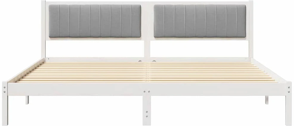 Lovos rėmas Šviesiai pilka 200 x 200 cm Kietos pušies mediena