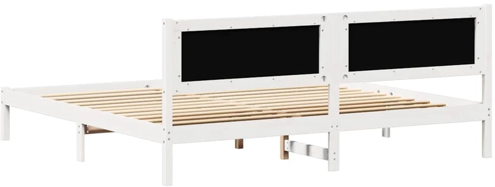 Lovos rėmas Šviesiai pilka 200 x 200 cm Kietos pušies mediena