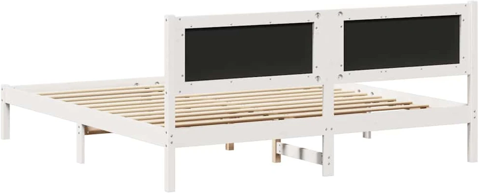 Lovos rėmas Šviesiai pilka 200 x 200 cm Kietos pušies mediena