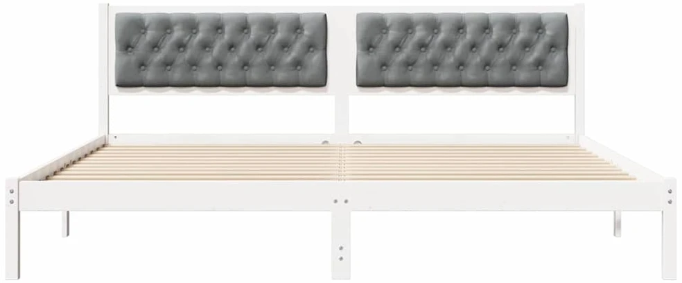 Lovos rėmas Šviesiai pilka 200 x 200 cm Kietos pušies mediena