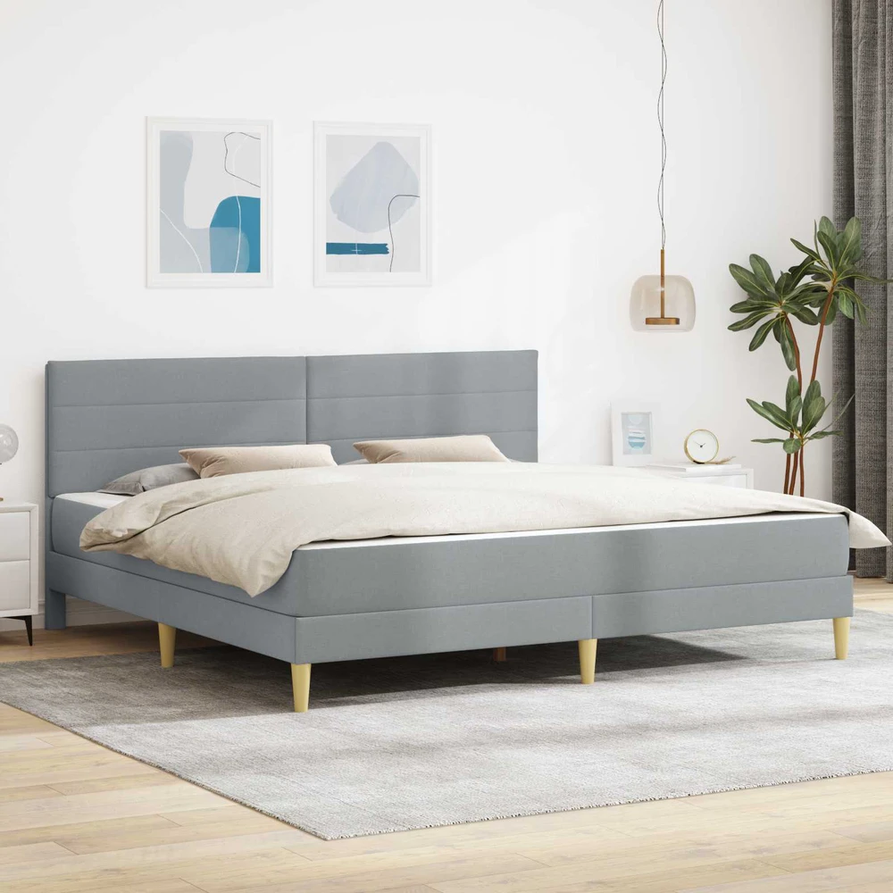 Čiužinys Lovos rėmas 200 x 200 cm Šviesiai pilka