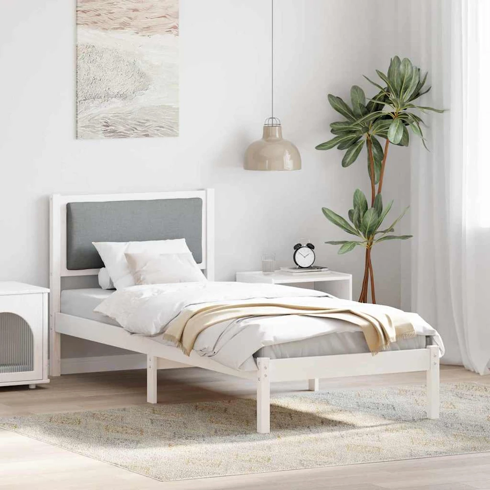 Lova Lovos rėmas Šviesiai pilka 80 x 200 cm Kietos pušies mediena