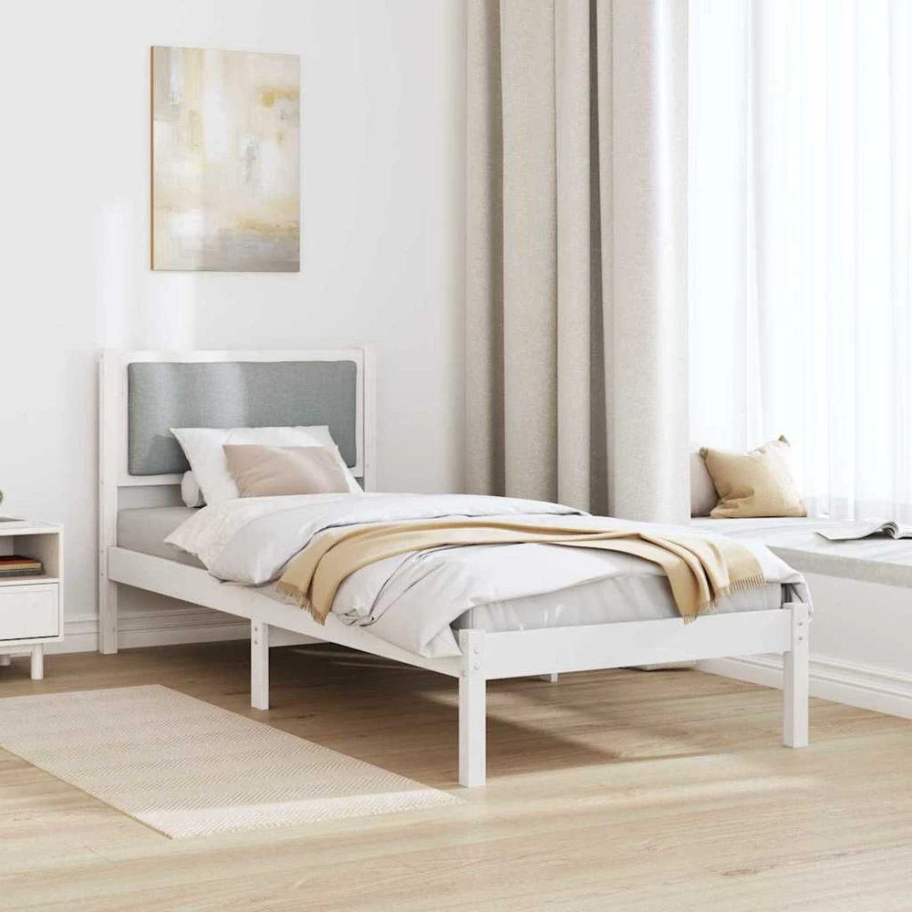 Lova Lovos rėmas Šviesiai pilka 80 x 200 cm Kietos pušies mediena