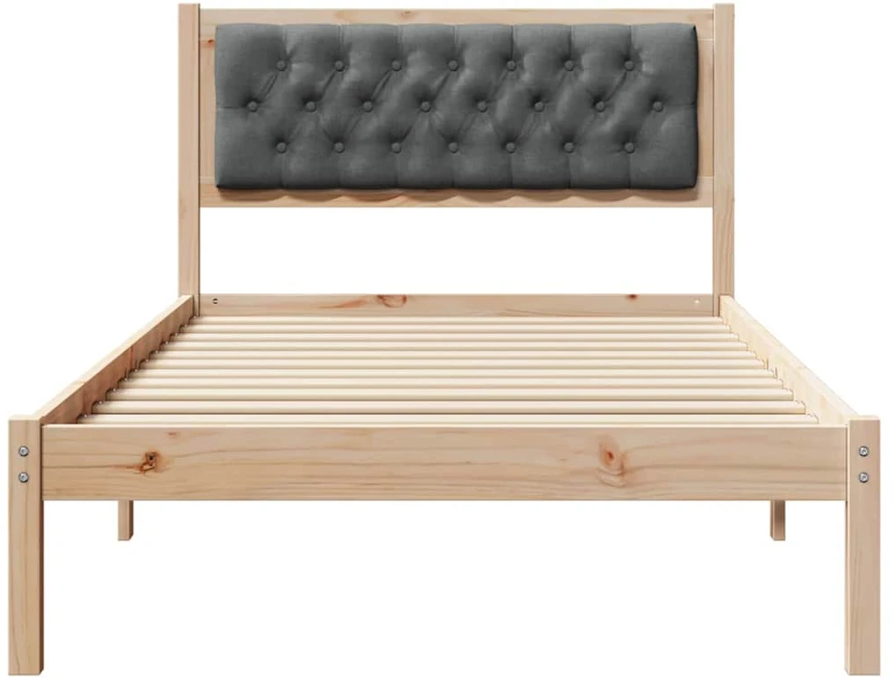 Lova Lovos rėmas Tamsiai pilka 100 x 200 cm Kietos pušies mediena