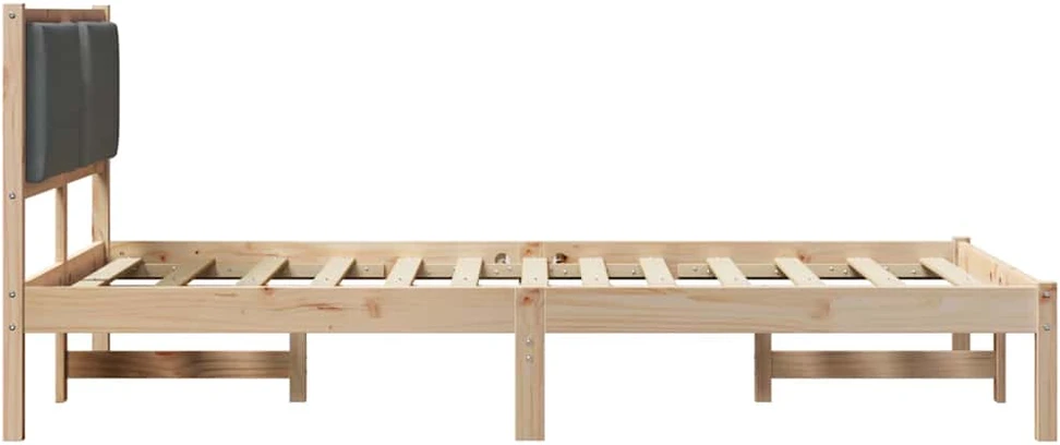 Lova Lovos rėmas Tamsiai pilka 120 x 200 cm Kietos pušies mediena