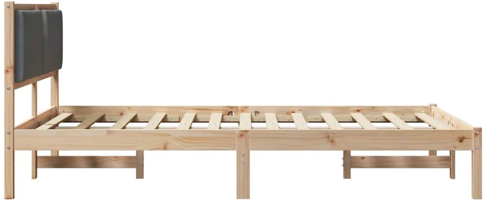 Lovos rėmas Tamsiai pilka 160 x 200 cm Kietos pušies mediena