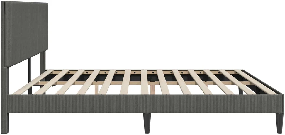 Lovos rėmas Tamsiai pilka 200 x 200 cm Kordūrinis audinys