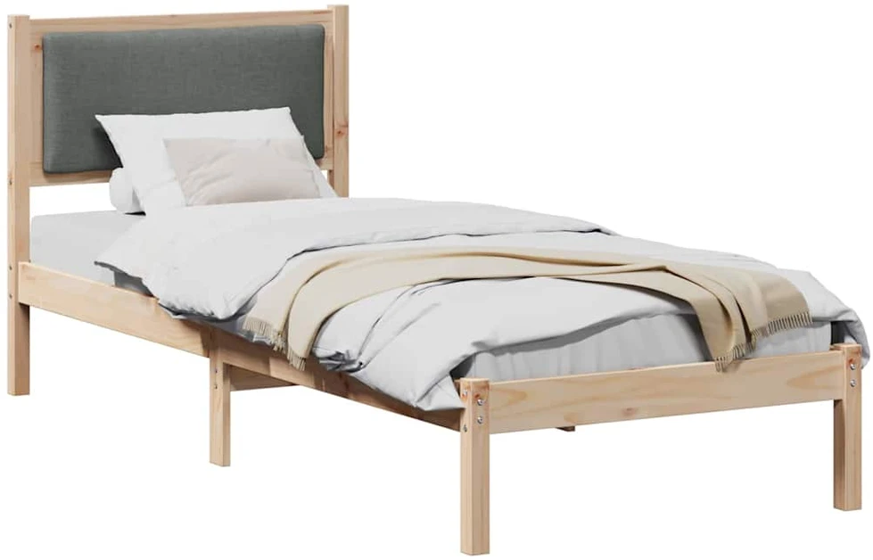 Lova Lovos rėmas Tamsiai pilka 80 x 200 cm Kietos pušies mediena