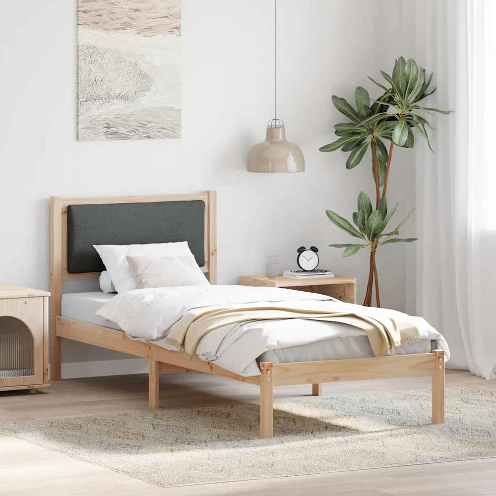 Lova Lovos rėmas Tamsiai pilka 80 x 200 cm Kietos pušies mediena