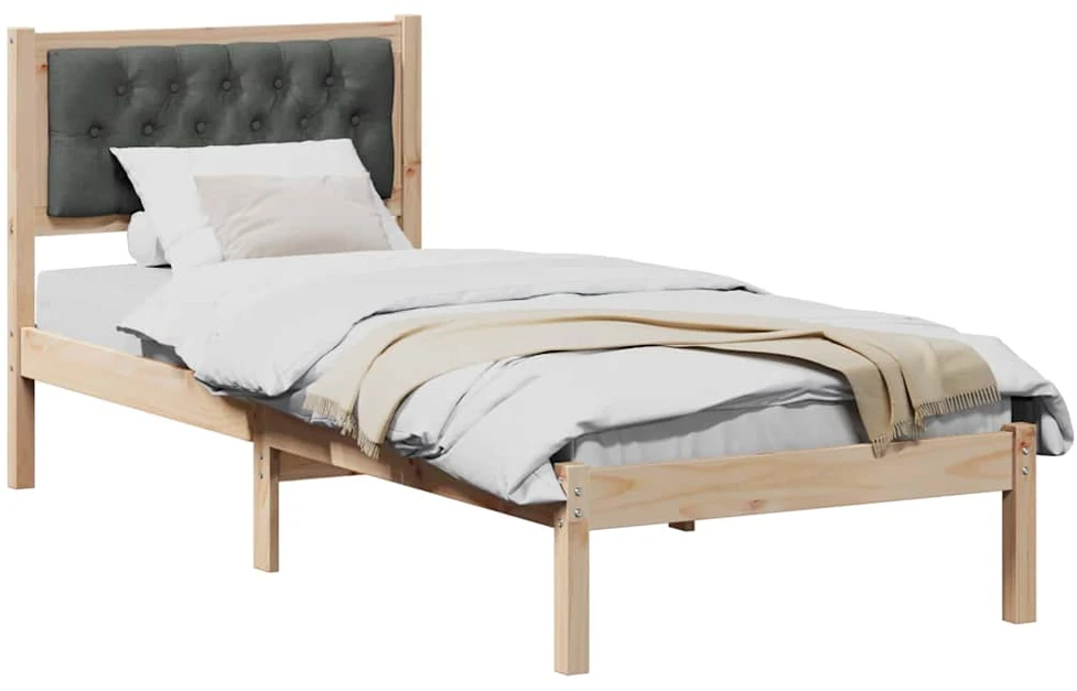 Lova Lovos rėmas Tamsiai pilka 80 x 200 cm Kietos pušies mediena