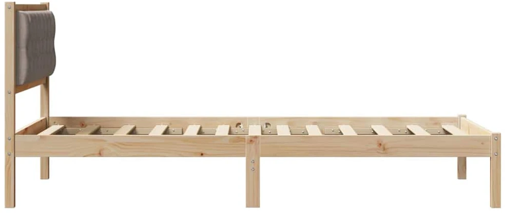 Lova Lovos rėmas Taupe 100 x 200 cm Kietos pušies mediena