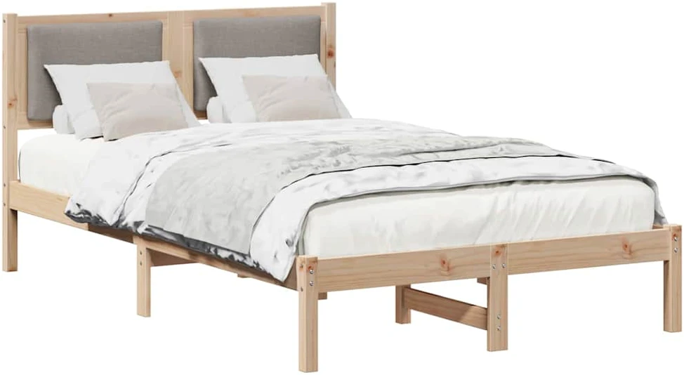 Lova Lovos rėmas Tortora 120 x 200 cm Kietos pušies mediena