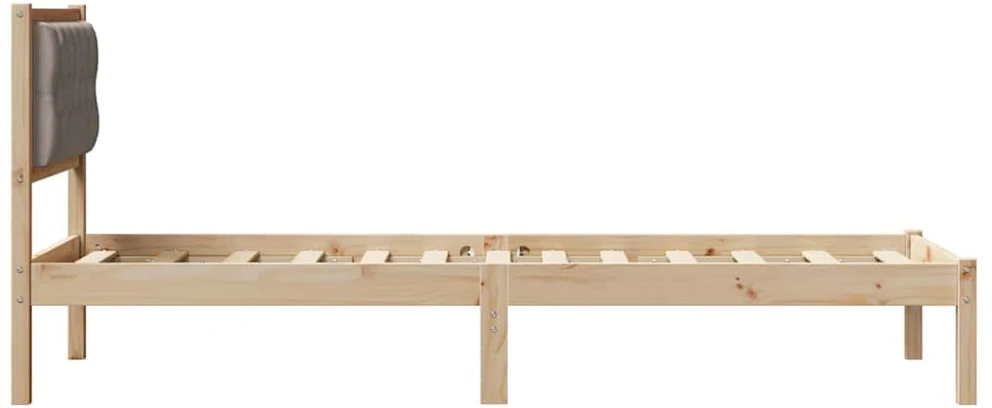 Lova Lovos rėmas Taupe 80 x 200 cm Kietos pušies mediena