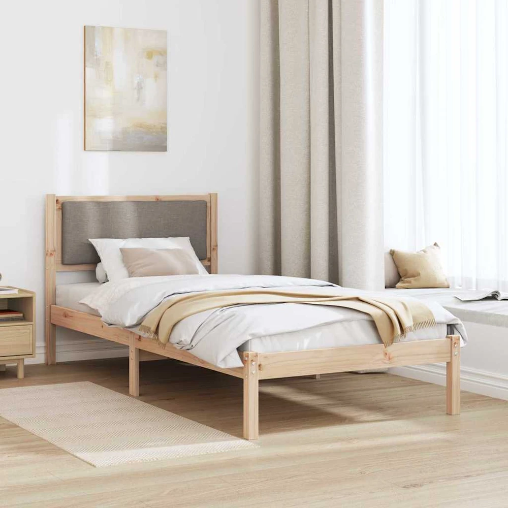 Lova Lovos rėmas Tortora 90 x 190 cm Kietos pušies mediena