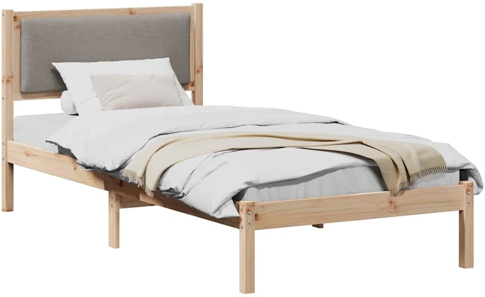 Lova Lovos rėmas Tortora 90 x 190 cm Kietos pušies mediena